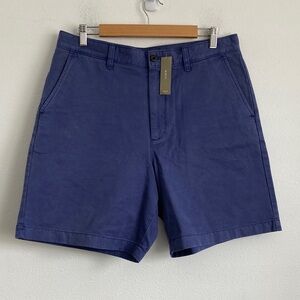 J Crew Men's 8" Classic chino‎ short Size 32 Royal Navy